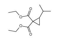 diethyl 2-isopropylcyclopropane-1,1-dicarboxylate Structure