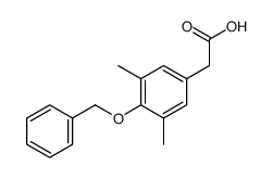 2-(3,5-dimethyl-4-phenylmethoxyphenyl)acetic acid Structure