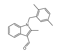 1-(2,5-dimethylbenzyl)-2-methyl-1H-indole-3-carbaldehyde Structure
