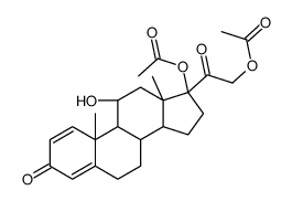 [2-[(8S,9S,10R,11S,13S,14S,17R)-17-acetyloxy-11-hydroxy-10,13-dimethyl-3-oxo-7,8,9,11,12,14,15,16-octahydro-6H-cyclopenta[a]phenanthren-17-yl]-2-oxoethyl] acetate结构式