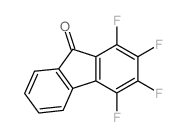 1,2,3,4-tetrafluorofluoren-9-one结构式