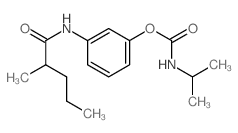 [3-(2-methylpentanoylamino)phenyl] N-propan-2-ylcarbamate Structure