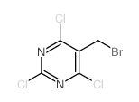 5-(bromomethyl)-2,4,6-trichloro-pyrimidine结构式