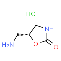 (5R)-5-(aminomethyl)-1,3-oxazolidin-2-one hydrochloride Structure