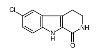 6-chloro-2,3,4,9-tetrahydro-1H-pyrido[3,4-b]indol-1-one结构式