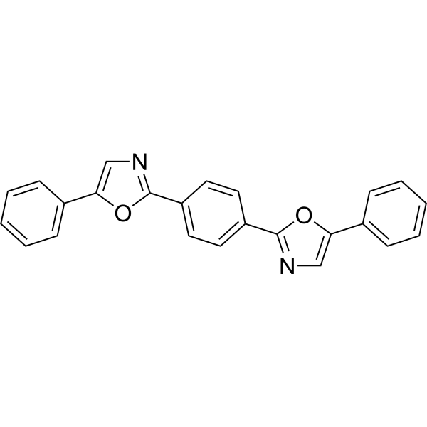 1,4-双(5-苯基-2-噁唑基)苯结构式