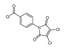 4-(3,4-dichloro-2,5-dioxopyrrol-1-yl)benzoyl chloride Structure