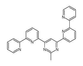 2-methyl-4,6-bis(6-pyridin-2-ylpyridin-2-yl)pyrimidine Structure
