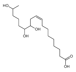12,13,17-trihydroxyoctadec-9-enoic acid Structure