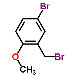 4-溴-2-(溴甲基)-1-甲氧基苯结构式
