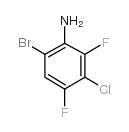 6-溴-3-氯-2,4-二氟苯胺结构式