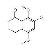 5,7,8-trimethoxy-3,4-dihydro-2H-naphthalen-1-one结构式