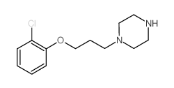 1-[3-(2-氯苯氧基)-丙基]-哌嗪结构式