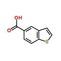 1-苯并噻吩-5-羧酸结构式