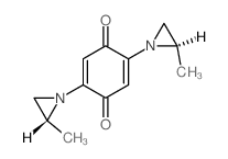 p-Benzoquinone, 2,5-bis(D-2-methyl-1-aziridinyl)-结构式