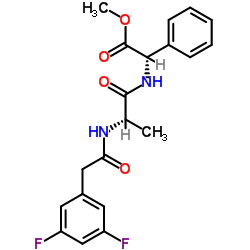 3,5-DIFLUOROPHENYLACETYL-ALA-PHG-OME结构式