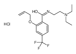 2-(allyloxy)-N-[2-(diethylamino)ethyl]-alpha,alpha,alpha-trifluoro-p-toluamide hydrochloride Structure