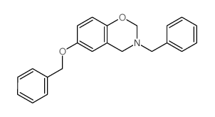 2H-1,3-Benzoxazine,3,4-dihydro-6-(phenylmethoxy)-3-(phenylmethyl)- Structure