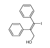 (Z)-3-iodo-2,3-diphenyl-2-propen-1-ol Structure