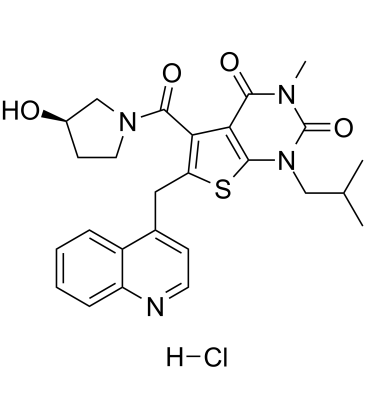 AR-C141990 hydrochloride结构式