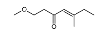1-methoxy-5-methyl-hept-4-en-3-one结构式