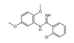 o-Chloro-N-(2,5-dimethoxyphenyl)benzamidine结构式