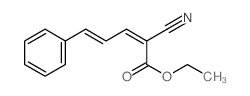 2,4-Pentadienoic acid,2-cyano-5-phenyl-, ethyl ester structure