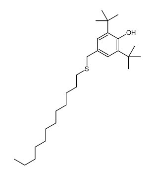 2,6-ditert-butyl-4-(dodecylsulfanylmethyl)phenol Structure
