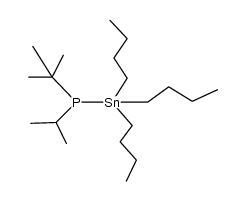tert-butyl(isopropyl)(tri-n-butylstannyl)phosphane Structure