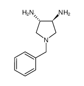 (S,s)-n-苄基-3,4-反式-二氨基吡咯烷结构式