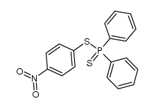 Diphenylphosphinodithioic acid p-nitrophenyl ester Structure
