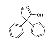 3-bromo-2,2-diphenyl-propionic acid Structure