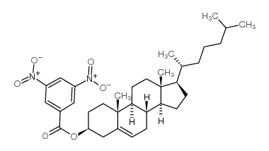 胆甾烯基 3,5-二硝基苯甲酸酯结构式