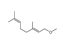 (E)-1-甲氧基-3,7-二甲基-2,6-辛二烯结构式
