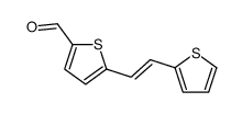 5-(2-thiophen-2-ylethenyl)thiophene-2-carbaldehyde结构式