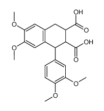 1-(3,4-dimethoxy-phenyl)-6,7-dimethoxy-1,2,3,4-tetrahydro-naphthalene-2,3-dicarboxylic acid Structure