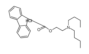 dibutyl-[2-(9H-fluorene-9-carbonyloxy)ethyl]azanium,chloride Structure