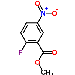 2-氟-5-硝基苯甲酸甲酯结构式