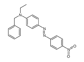 N-ethyl-N-[p-[(p-nitrophenyl)azo]phenyl]benzylamine结构式