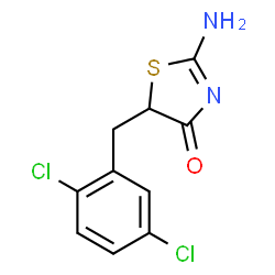 5-(2,5-dichlorobenzyl)-2-iminothiazolidin-4-one Structure