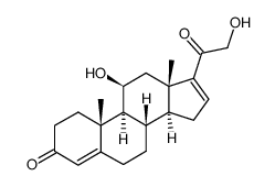 (11β)-21-Ο-Βenzoyl-16,17-dihydro-17-deoxy Cortisol结构式