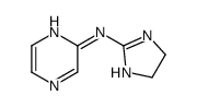 N-(4,5-dihydro-1H-imidazol-2-yl)pyrazin-2-amine结构式
