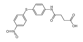N-[4-(4-nitro-phenylsulfanyl)-phenyl]-succinamic acid结构式
