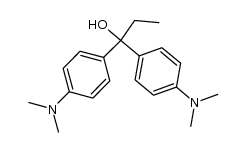 ethyl-bis-(4-dimethylamino-phenyl)-carbinol Structure