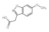 2-(6-甲氧基苯并[d]异噁唑-3-基)乙酸结构式