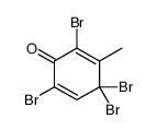 2,4,4,6-tetrabromo-3-methylcyclohexa-2,5-dien-1-one结构式