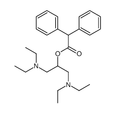1,3-bis(diethylamino)propan-2-yl 2,2-diphenylacetate结构式