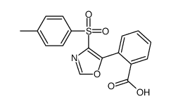 2-[4-(4-methylphenyl)sulfonyl-1,3-oxazol-5-yl]benzoic acid结构式