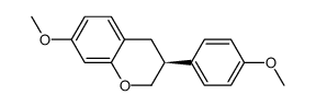 (3S)-3,4-Dihydro-7-methoxy-3-(4-methoxyphenyl)-2H-1-benzopyran Structure