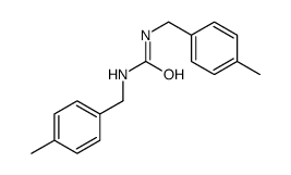 1,3-bis[(4-methylphenyl)methyl]urea Structure